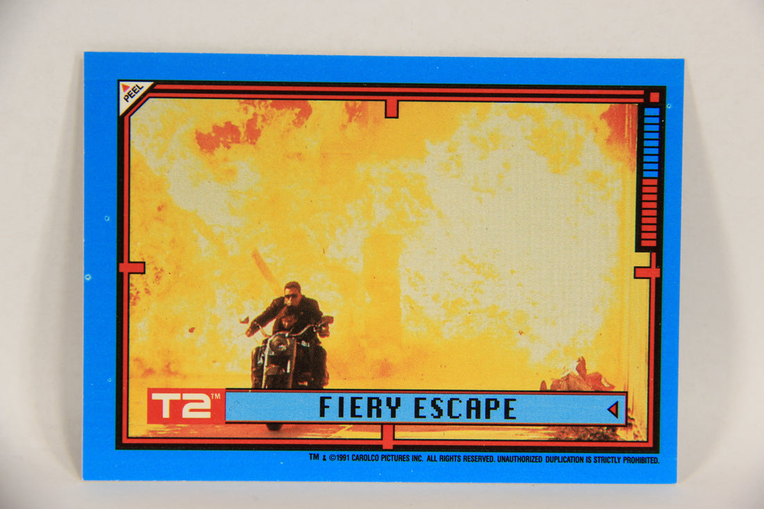 Terminator 2 Judgement Day 1991 Trading Card Sticker #13 Fiery Escape L017110
