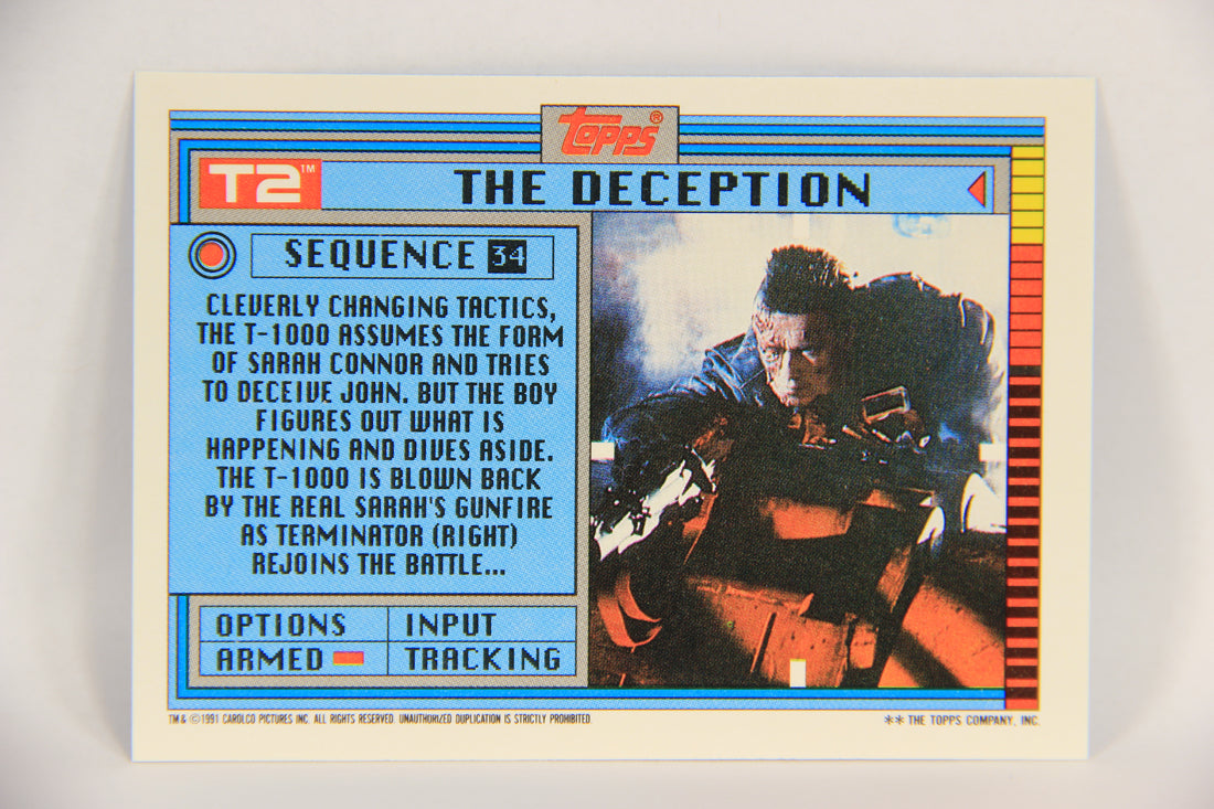 Terminator 2 Judgement Day 1991 Trading Card Sticker #34 The Deception L017131