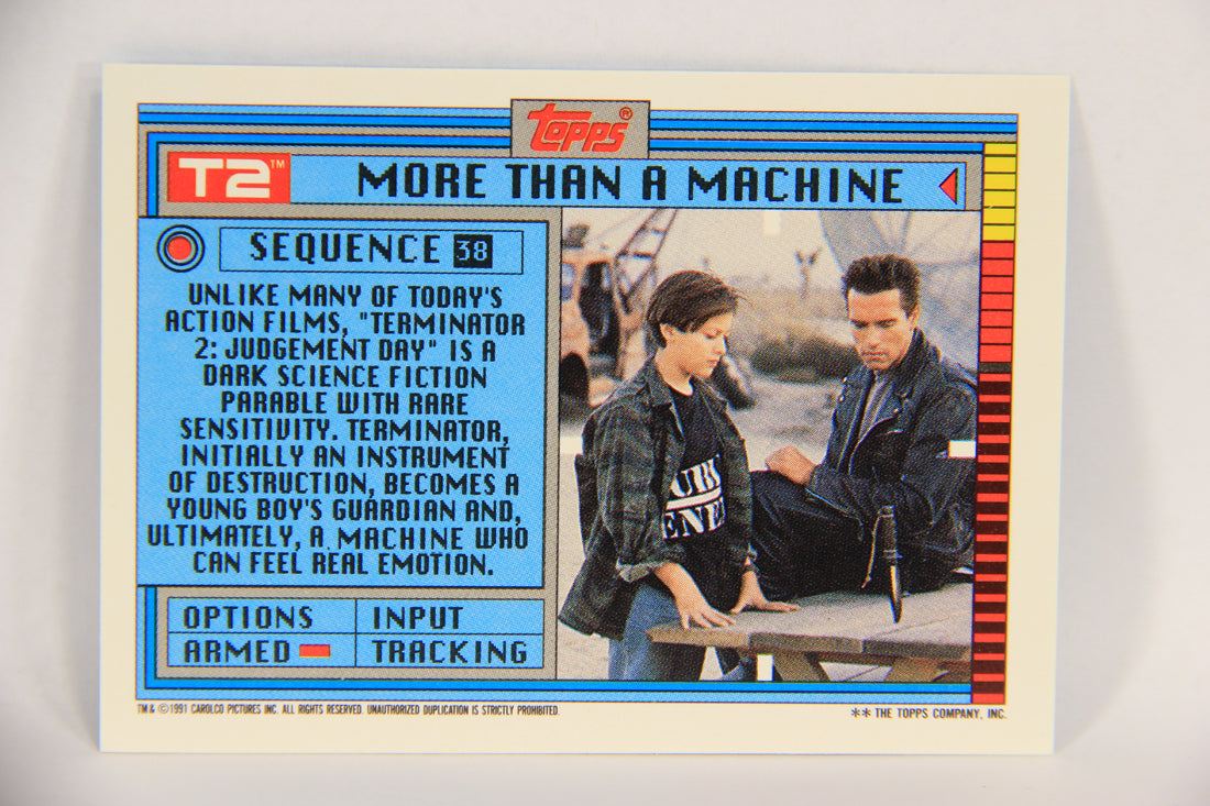 Terminator 2 Judgement Day 1991 Trading Card Sticker #38 More Than A Machine L017135