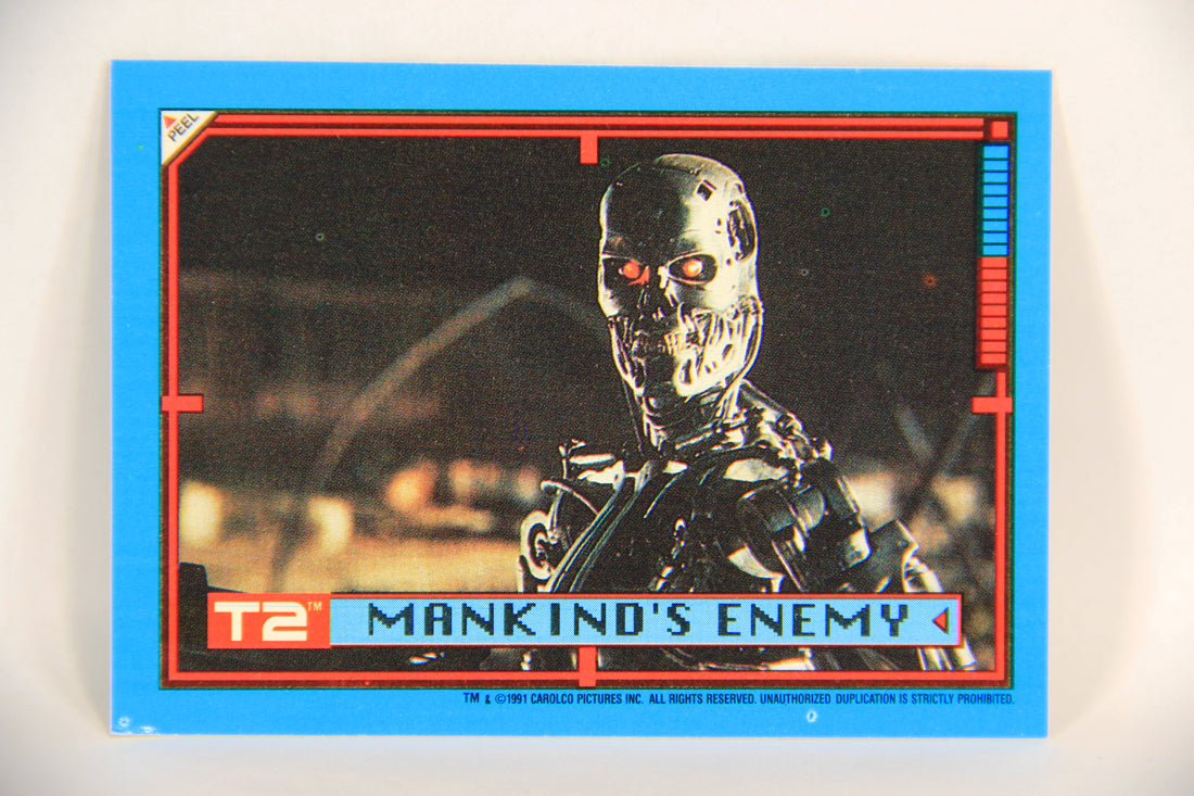 Terminator 2 Judgement Day 1991 Trading Card Sticker #41 Mankind's Enemy L017138