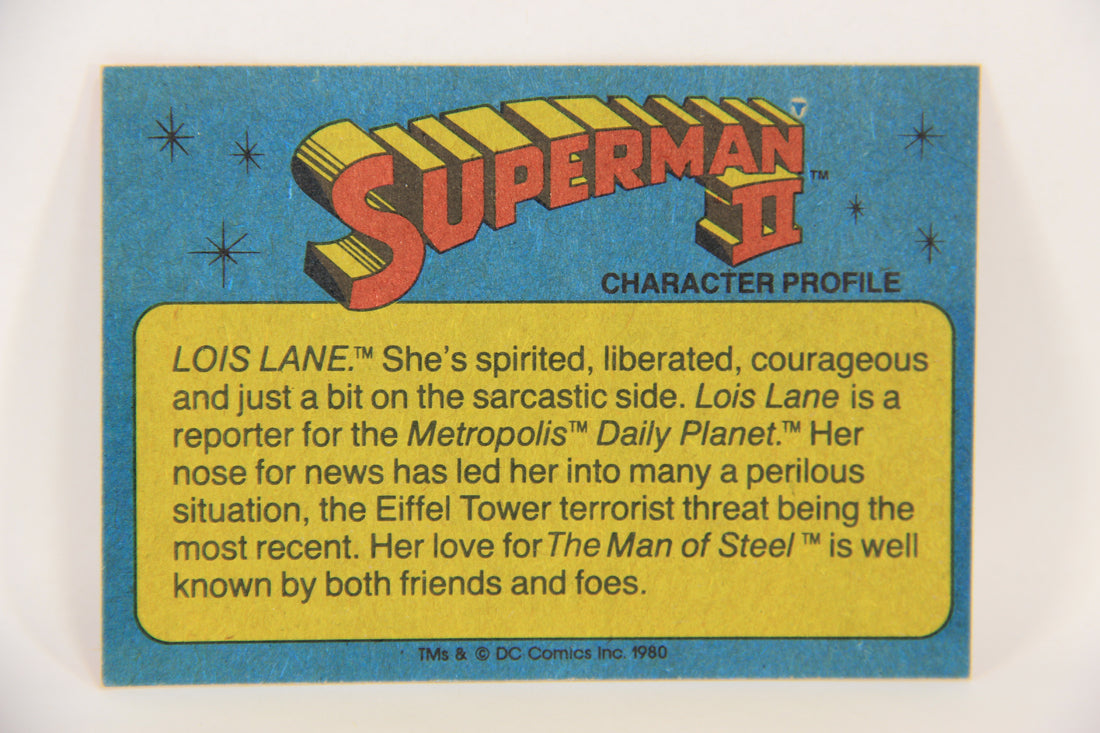 Superman 2 Topps 1980 Trading Card #3 Clark Kent Reporter ENG L017144