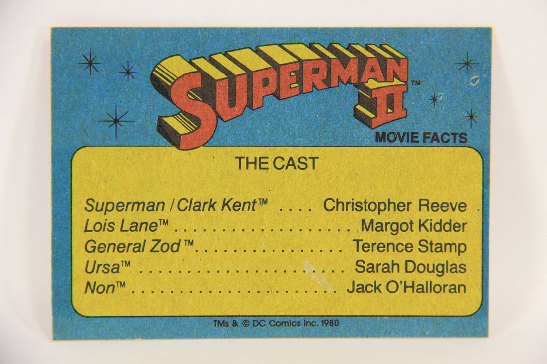 Superman 2 Topps 1980 Trading Card #6 The Monstrous Non ENG L017147
