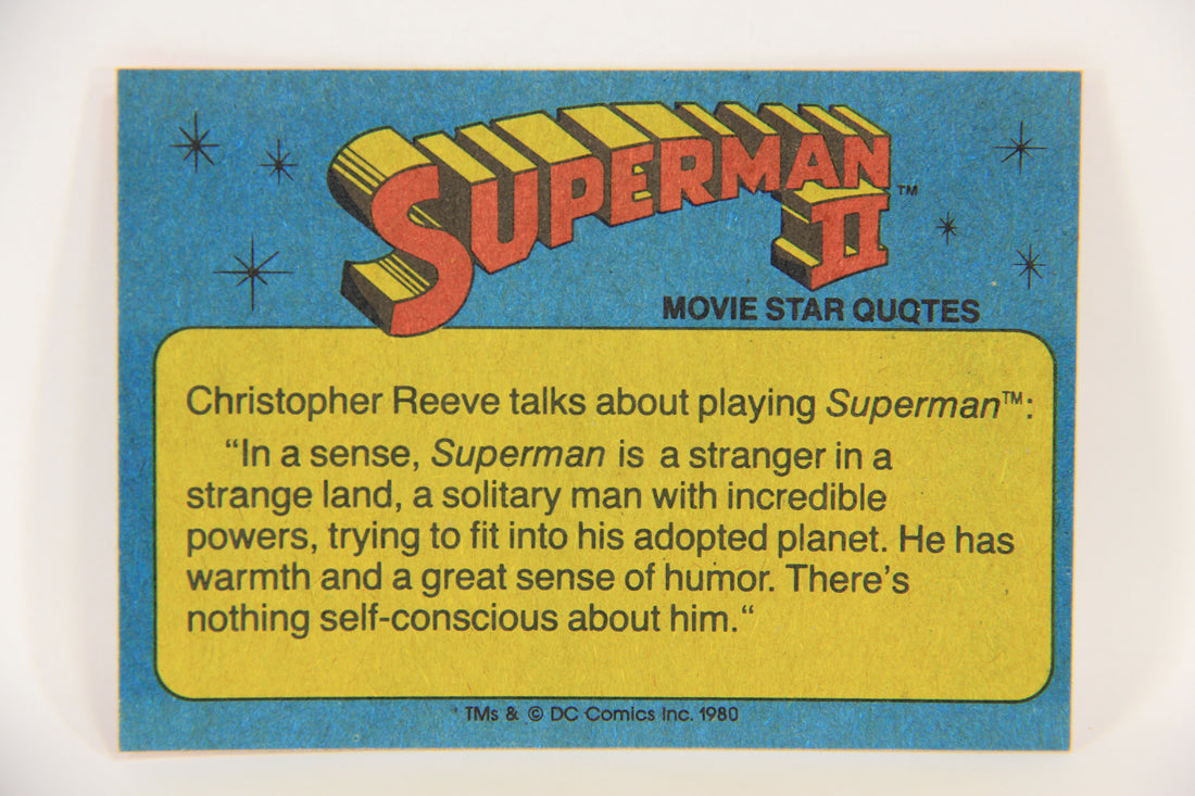 Superman 2 Topps 1980 Trading Card #9 Bumbling Crook Otis ENG L017150
