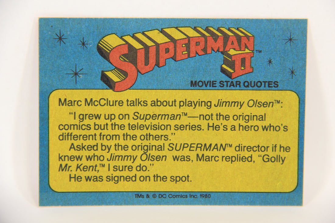 Superman 2 Topps 1980 Trading Card #10 Editor Perry White ENG L017151