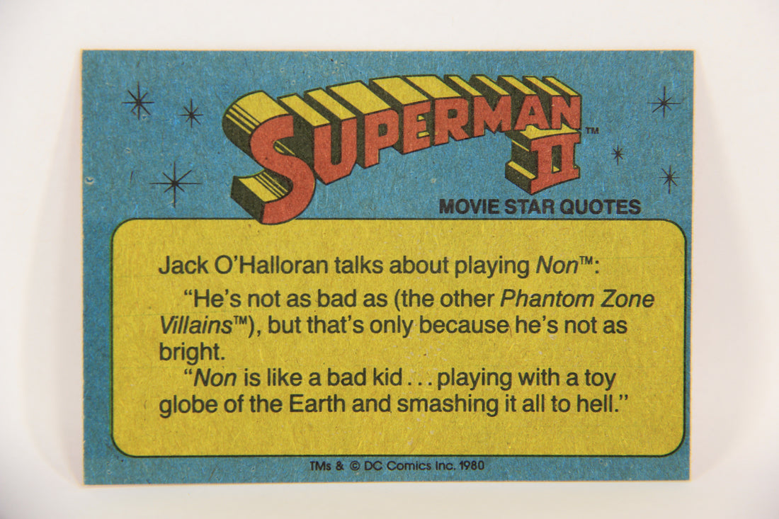 Superman 2 Topps 1980 Trading Card #15 Phantom Zone Villains Released L017156
