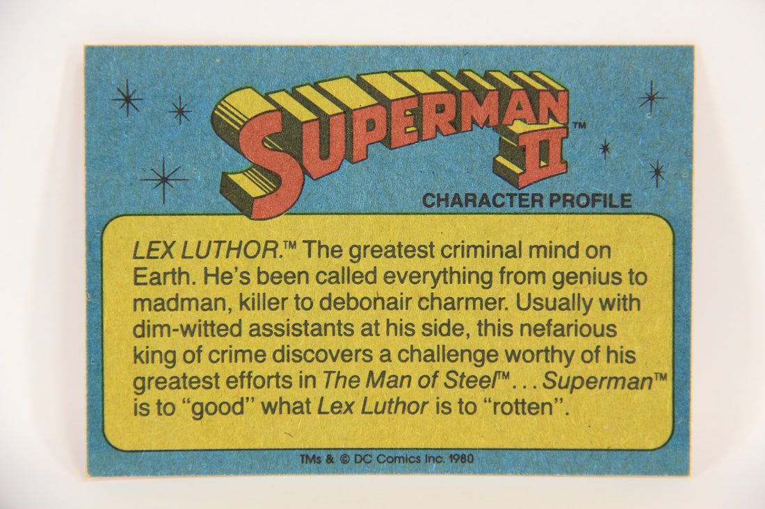 Superman 2 Topps 1980 Trading Card #18 Terror On The Moon ENG L017159