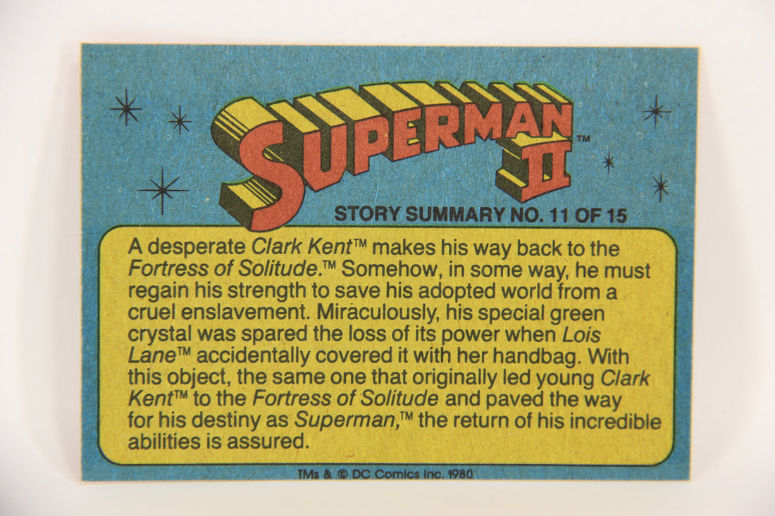 Superman 2 Topps 1980 Trading Card #22 Undercover Assignment L017163