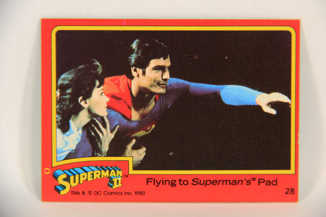 Superman 2 Topps 1980 Trading Card #28 Flying To Superman's Pad L017169