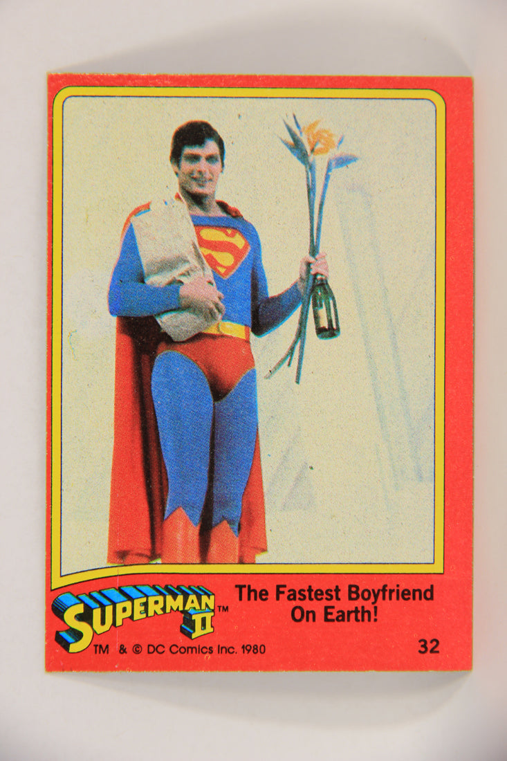 Superman 2 Topps 1980 Trading Card #32 Fastest Boyfriend On Earth L017173