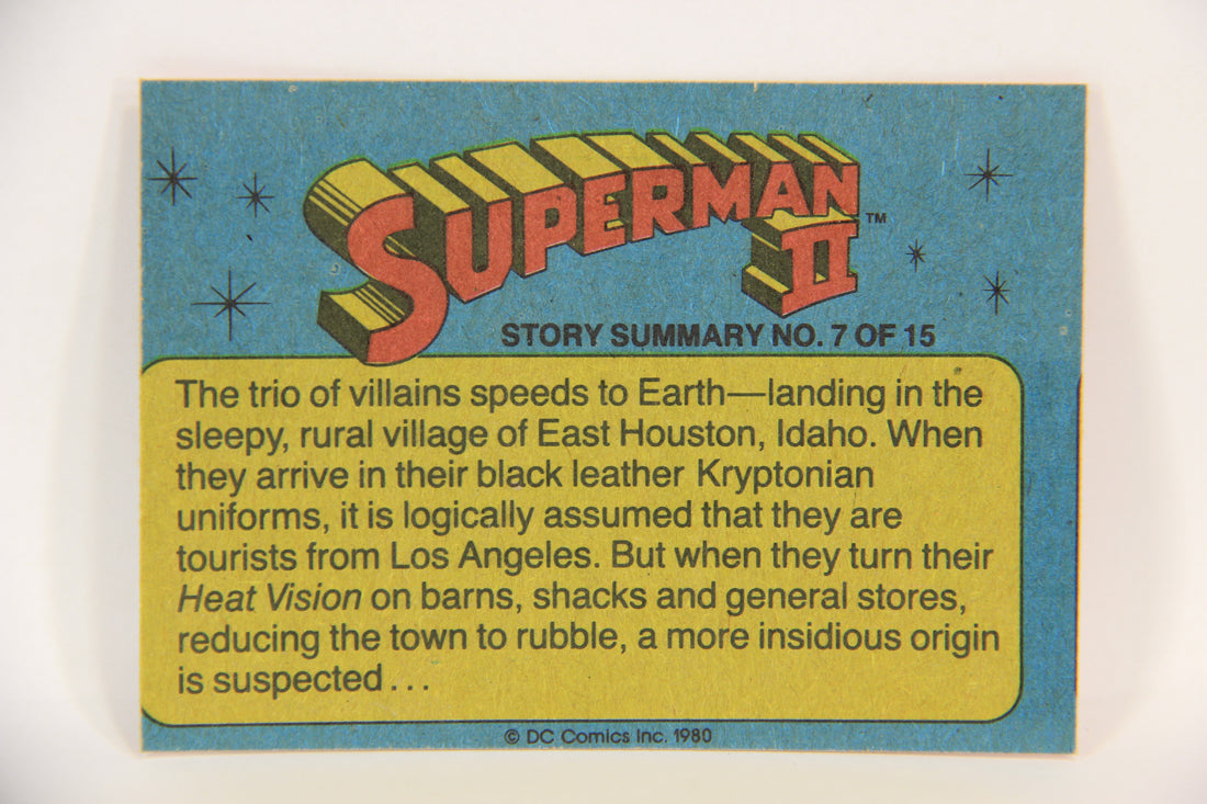 Superman 2 Topps 1980 Trading Card #35 Snake Trouble LIGHT MISCUT ERROR L017176