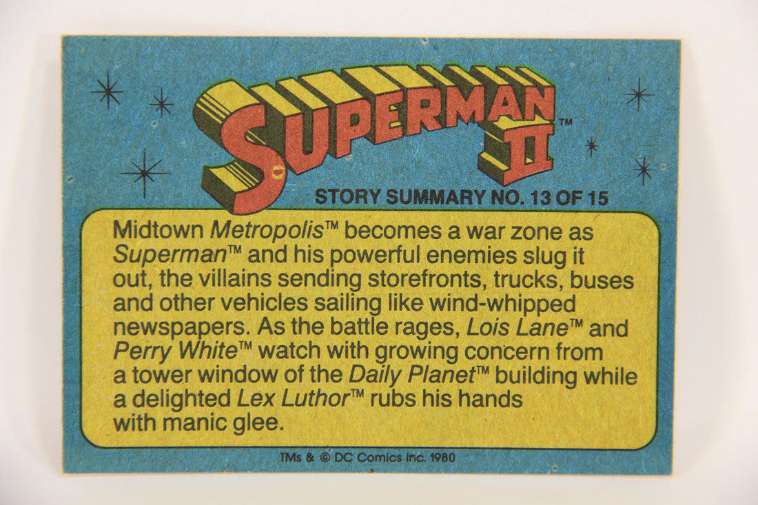 Superman 2 Topps 1980 Trading Card #37 Non Tests His Powers ENG L017178