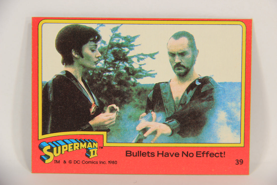 Superman 2 Topps 1980 Trading Card #39 Bullets Have No Effect ENG L017180