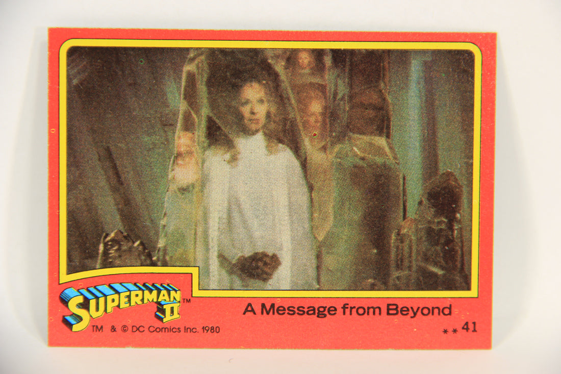 Superman 2 Topps 1980 Trading Card #41 A Message From Beyond ENG L017182