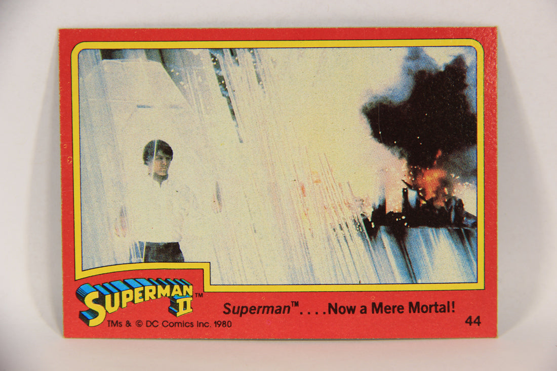 Superman 2 Topps 1980 Trading Card #44 Superman Now A Mere Mortal L017185