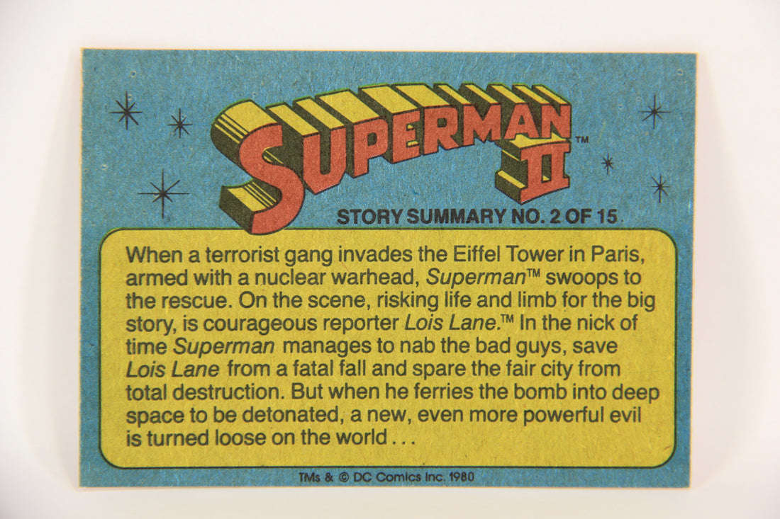 Superman 2 Topps 1980 Trading Card #46 Villains Wreak Havoc ENG L017187