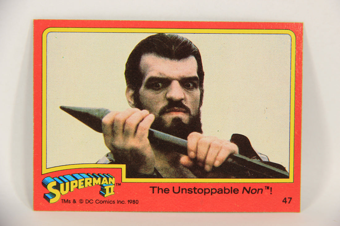 Superman 2 Topps 1980 Trading Card #47 The Unstoppable Non ENG L017188