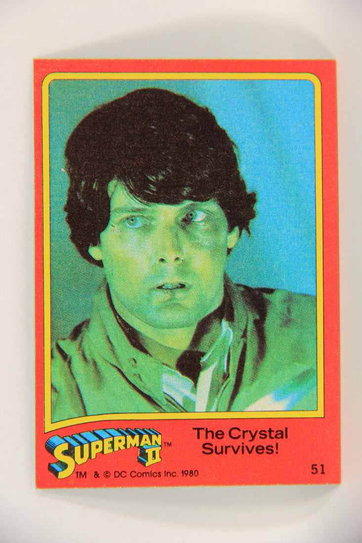 Superman 2 Topps 1980 Trading Card #51 The Crystal Survives ENG L017192