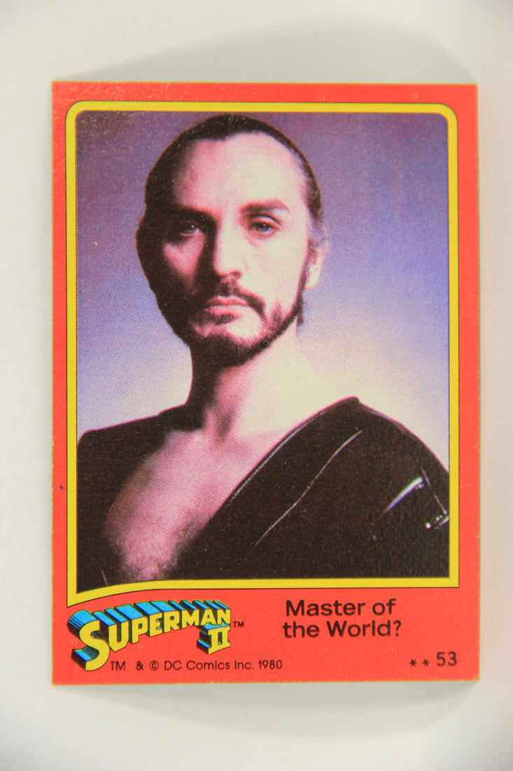 Superman 2 Topps 1980 Trading Card #53 Master Of The World ENG L017194