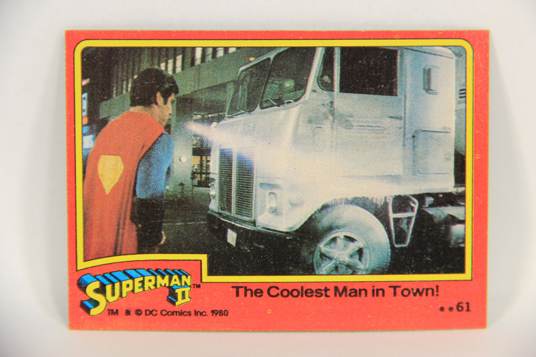 Superman 2 Topps 1980 Trading Card #61 The Coolest Man In Town L017202