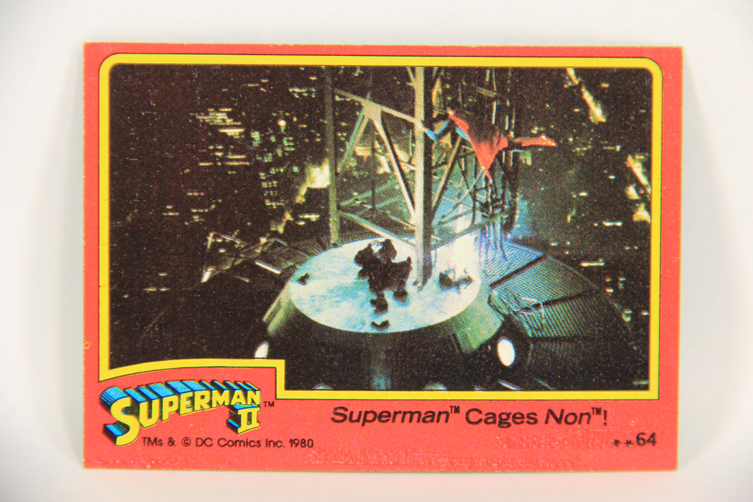 Superman 2 Topps 1980 Trading Card #64 Superman Cages Non ENG L017205