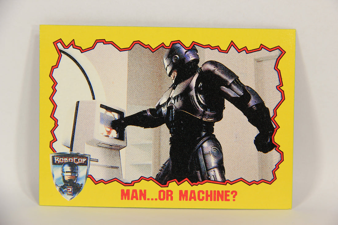 RoboCop 2 Topps 1990 Trading Card #17 Man Or Machine ENG L017246