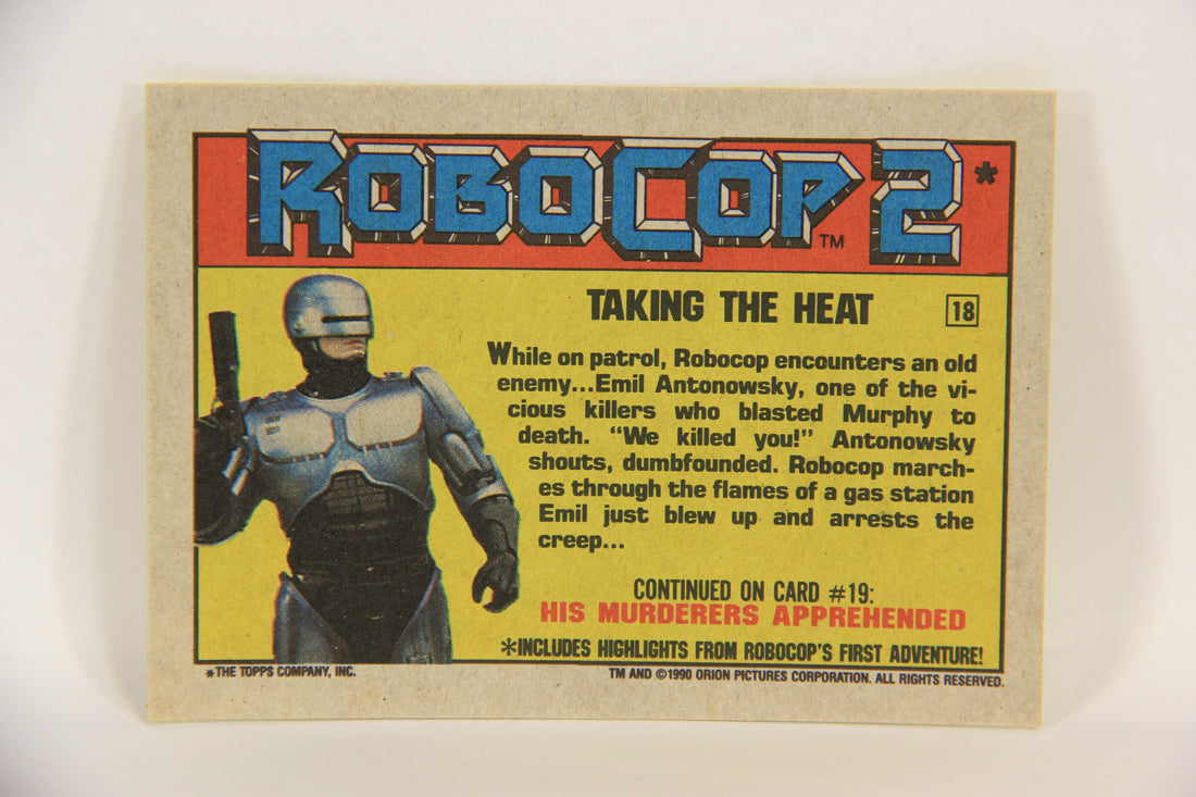 RoboCop 2 Topps 1990 Trading Card #18 Taking The Heat ENG L017247