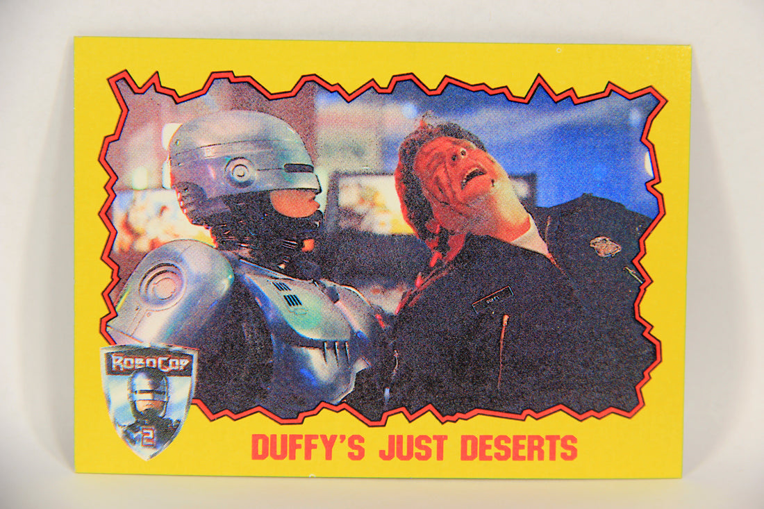 RoboCop 2 Topps 1990 Trading Card #40 Duffy's Just Deserts ENG L017269