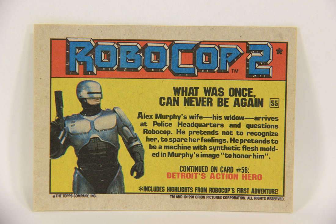 RoboCop 2 Topps 1990 Trading Card #55 What Was Once Can Never Be Again ENG L017284