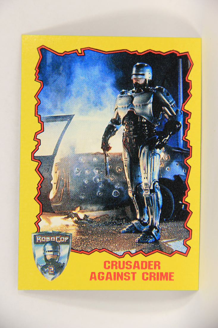 RoboCop 2 Topps 1990 Trading Card #57 Crusader Against Crime ENG L017286