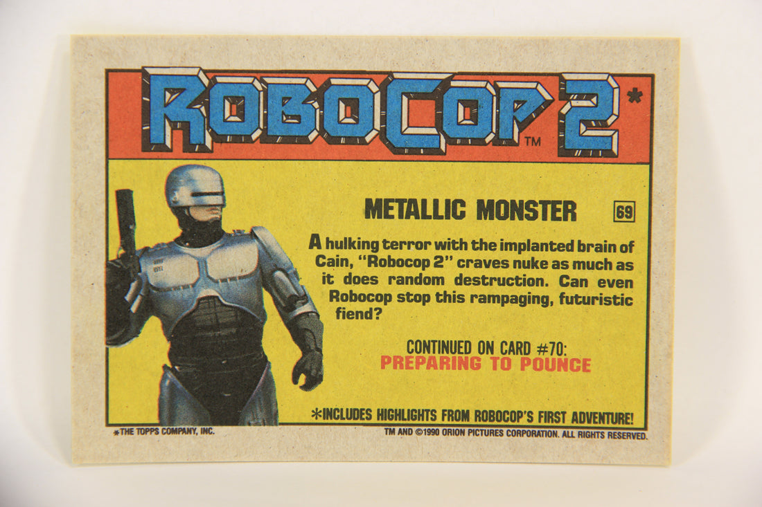 RoboCop 2 Topps 1990 Trading Card #69 Metallic Monster ENG L017298