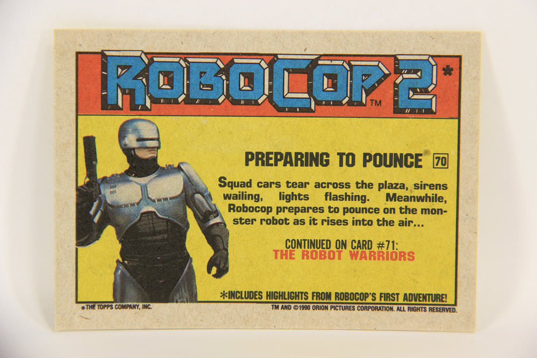 RoboCop 2 Topps 1990 Trading Card #70 Preparing To Pounce ENG L017299