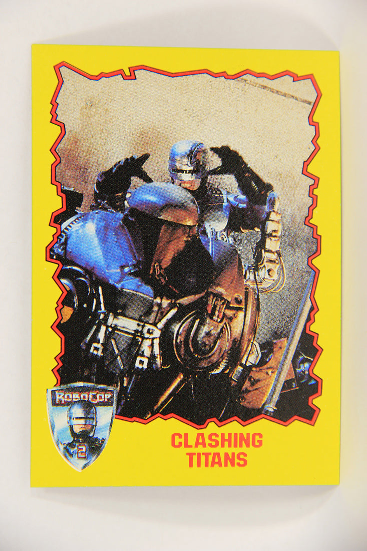 RoboCop 2 Topps 1990 Trading Card #74 Clashing Titans ENG L017303