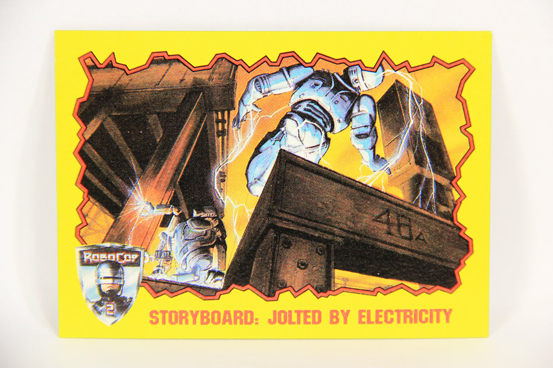 RoboCop 2 Topps 1990 Trading Card #84 Storyboard - Jolted By Electricity ENG L017313
