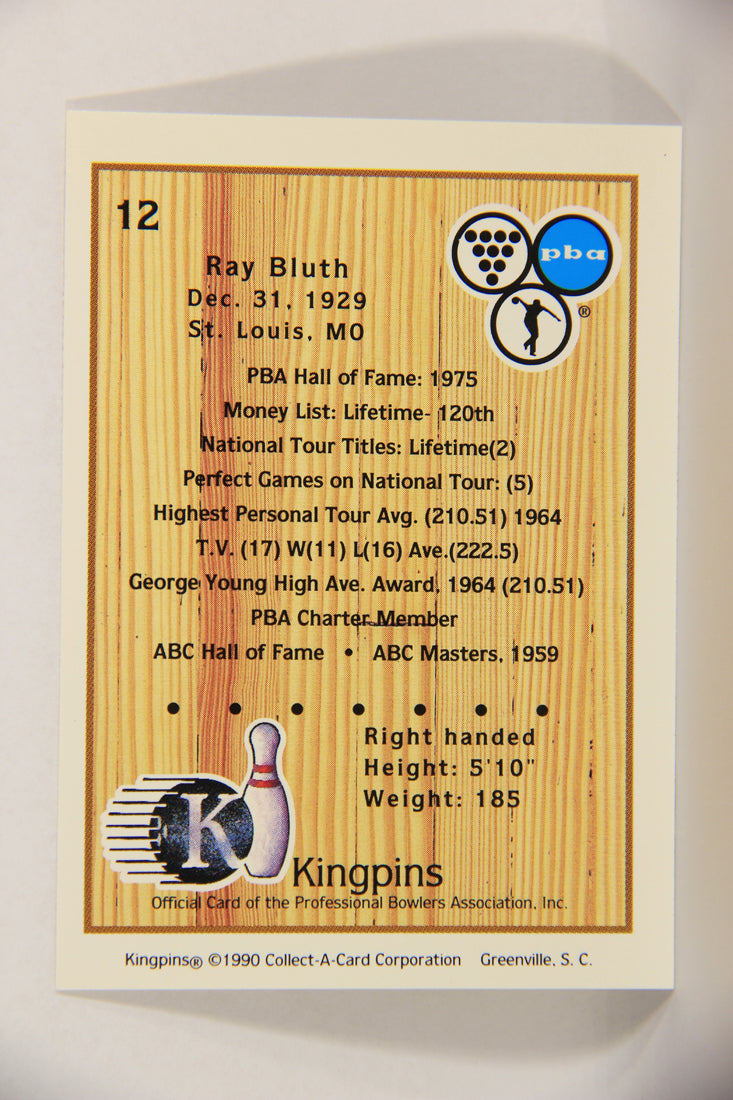 Kingpins Bowling 1990 Trading Card #12 Ray Bluth ENG L017329