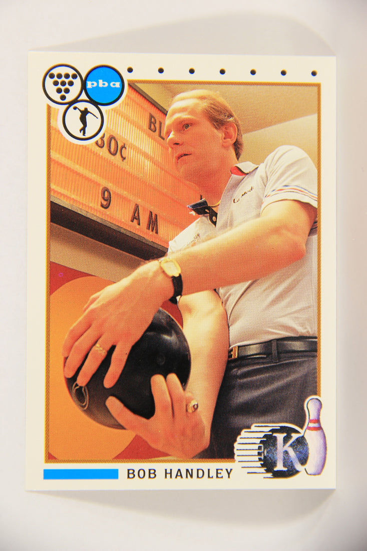 Kingpins Bowling 1990 Trading Card #17 Bob Handley ENG L017334