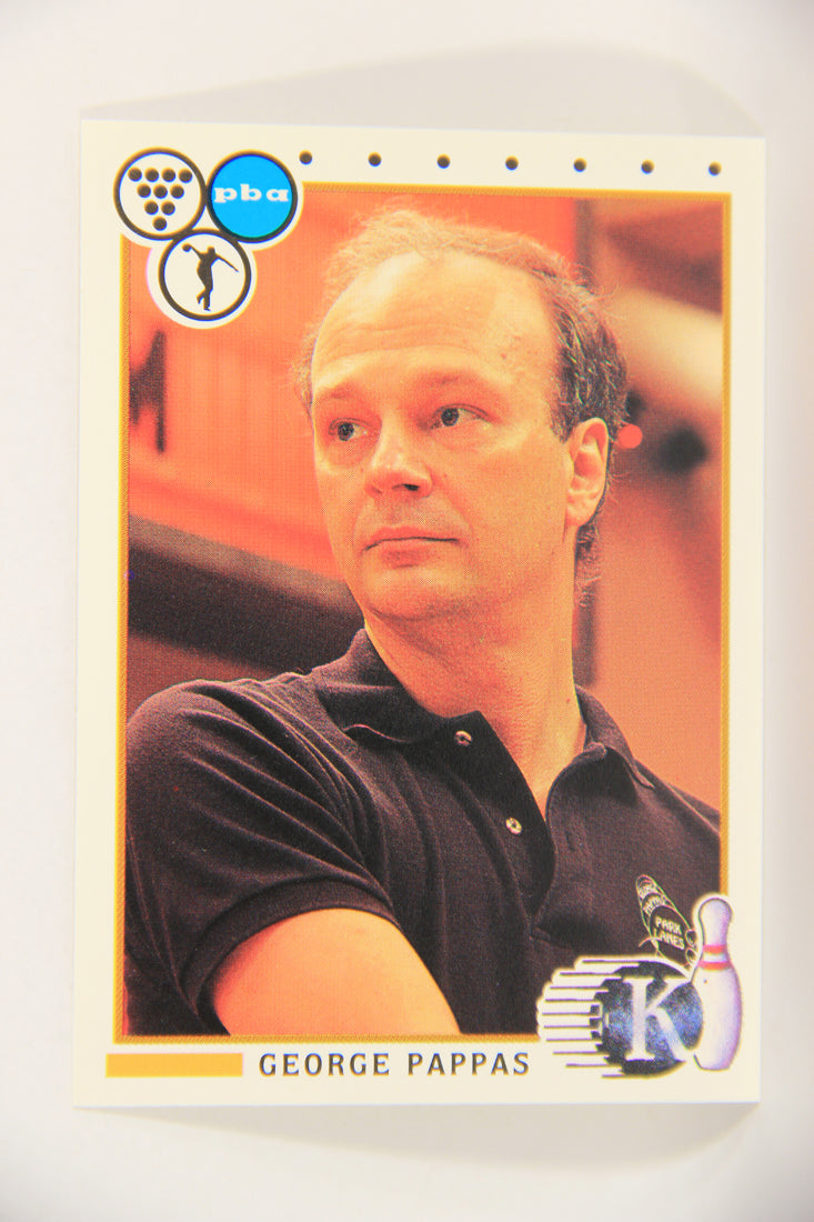 Kingpins Bowling 1990 Trading Card #28 George Pappas ENG L017345