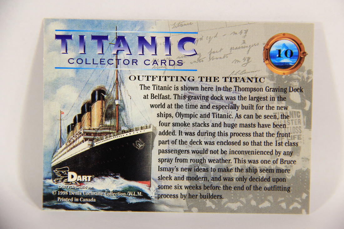 Titanic Collector Cards 1998 Trading Card #10 Outfitting The Titanic ENG L017493