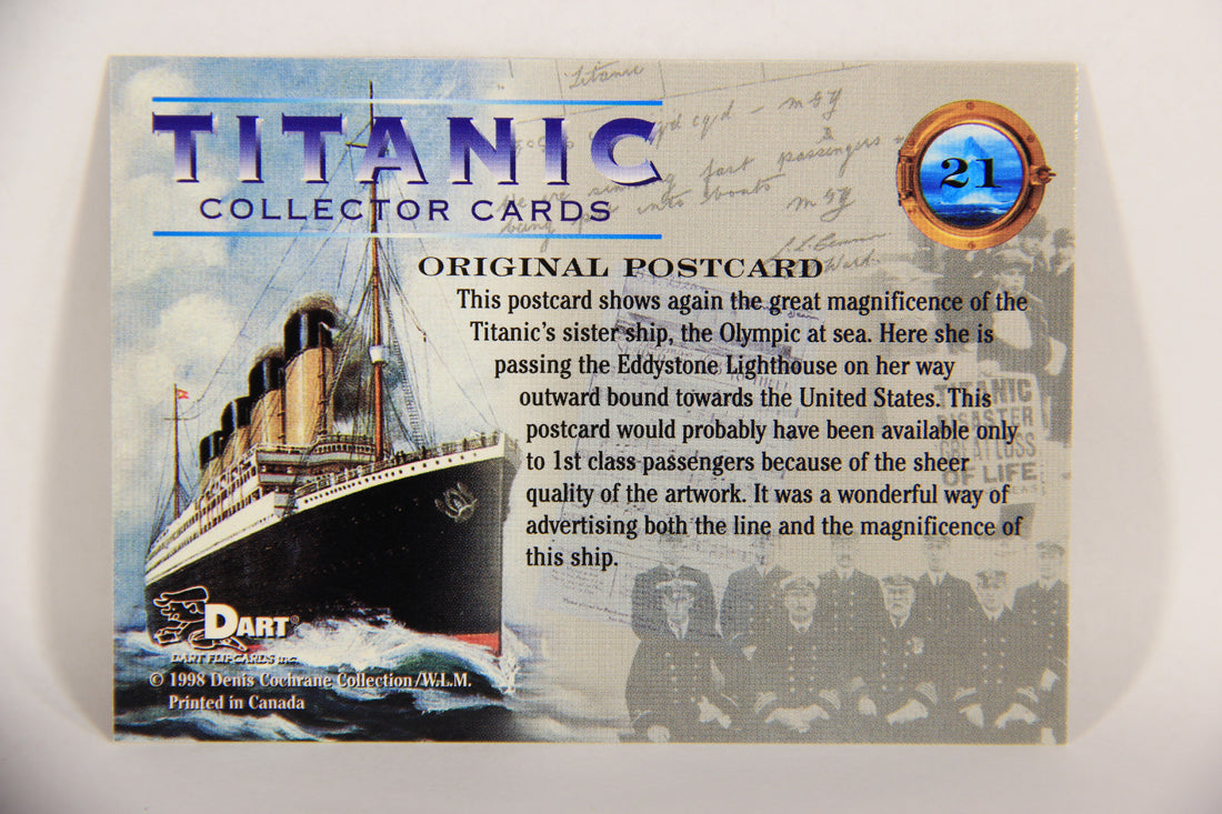 Titanic Collector Cards 1998 Trading Card #21 Original Postcard ENG L017504