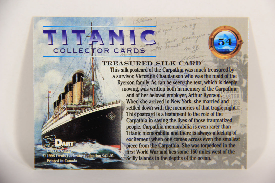 Titanic Collector Cards 1998 Trading Card #54 Treasured Silk Card ENG L017537