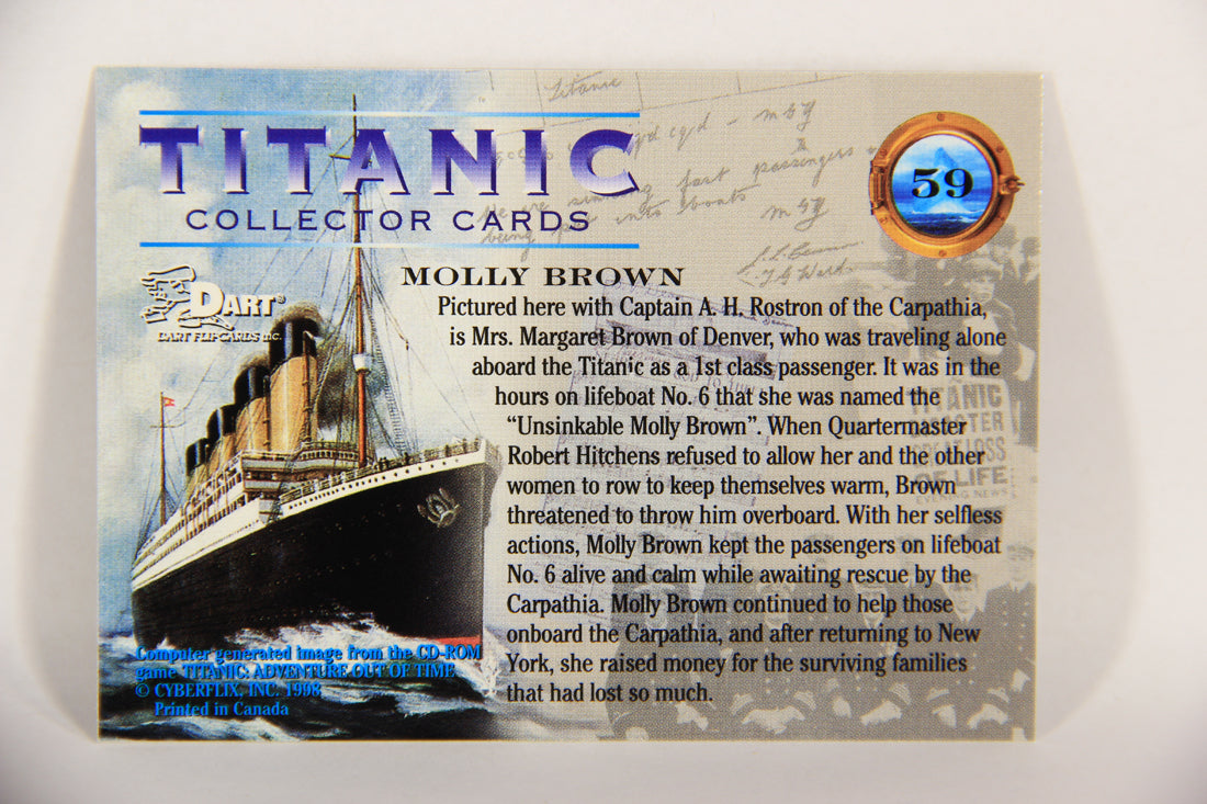 Titanic Collector Cards 1998 Trading Card #59 Molly Brown ENG L017542