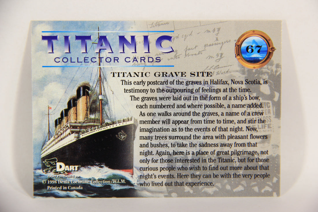 Titanic Collector Cards 1998 Trading Card #67 Titanic Grave Site ENG L017550