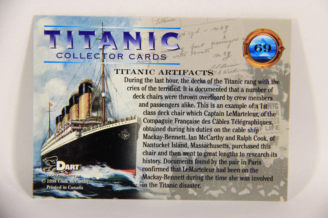 Titanic Collector Cards 1998 Trading Card #69 Titanic Artifacts ENG L017552