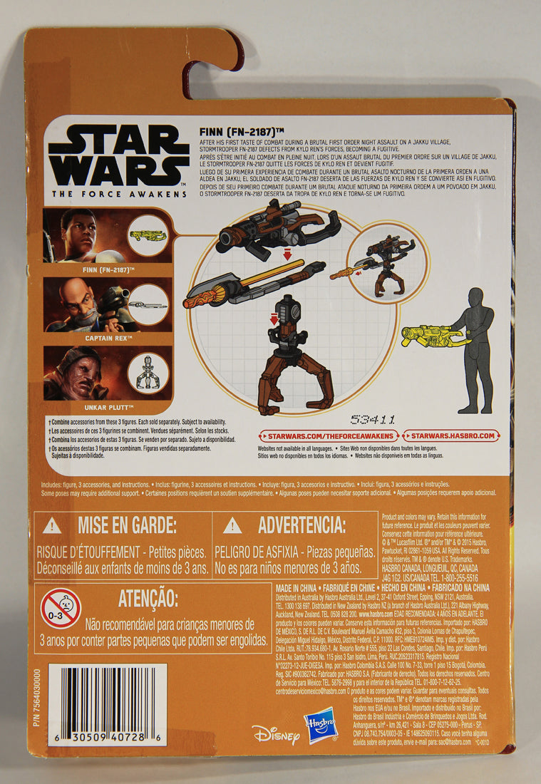 Star Wars The Force Awakens Action Figure FINN FN-2187 New Sealed L017581