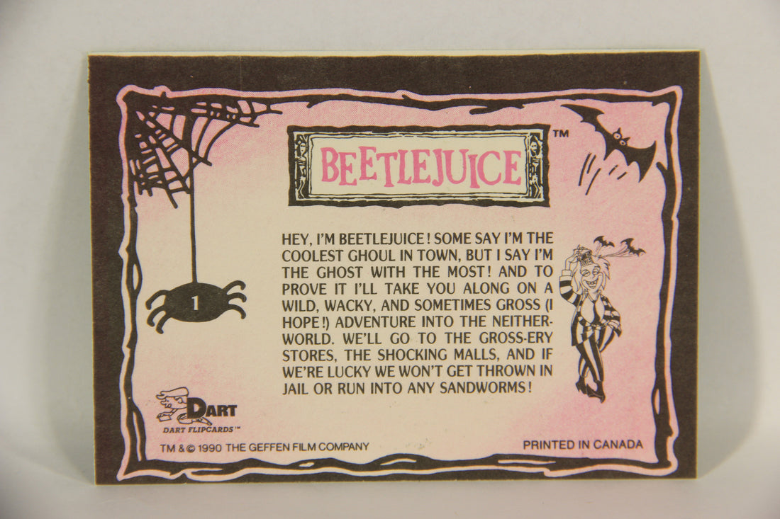 Beetlejuice 1990 Trading Card #1 Beetlejuice ENG L017603