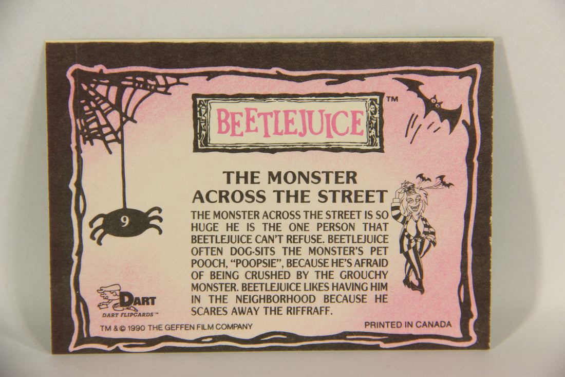 Beetlejuice 1990 Trading Card #9 The Monster Across The Street ENG L017604