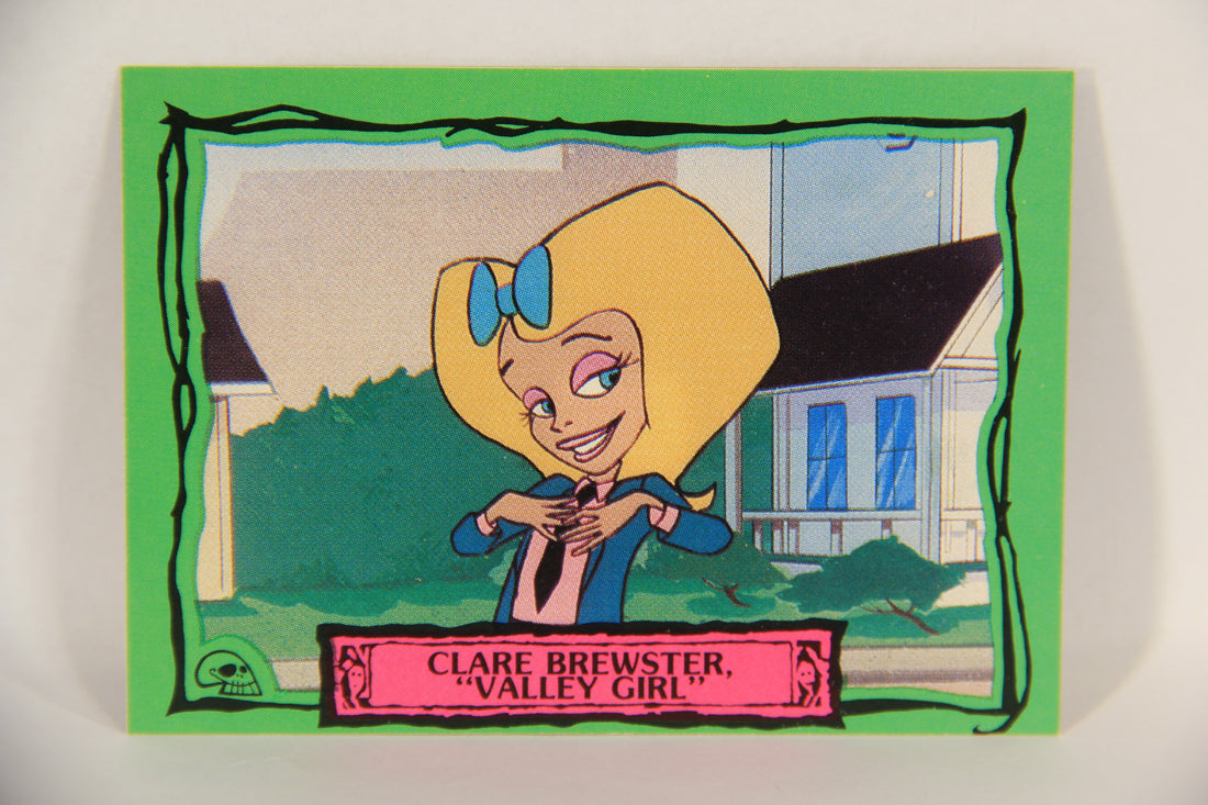 Beetlejuice 1990 Trading Card #10 Clare Brewster Valley Girl ENG L017605