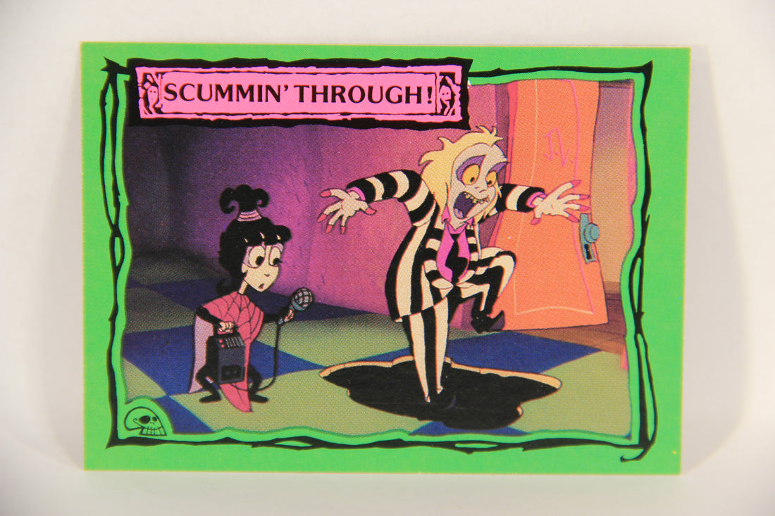 Beetlejuice 1990 Trading Card #54 Scummin' Through ENG L017609