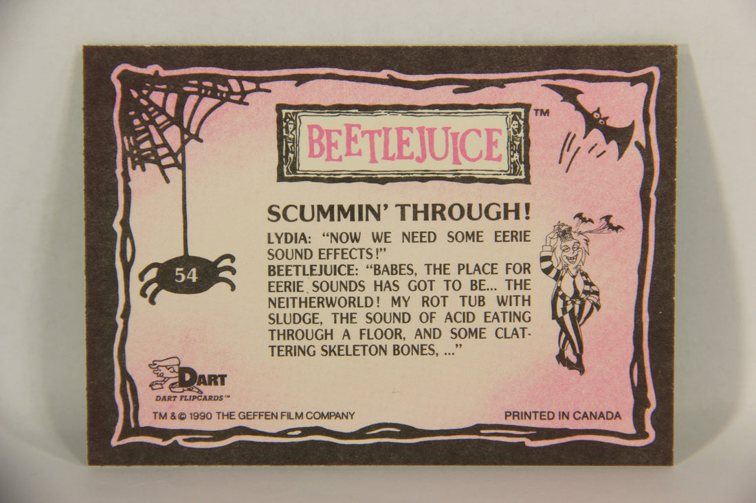 Beetlejuice 1990 Trading Card #54 Scummin' Through ENG L017609