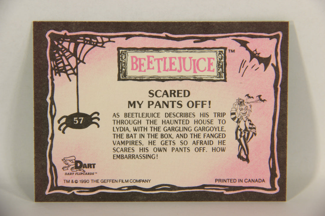 Beetlejuice 1990 Trading Card #57 Scared My Pants Off ENG L017611