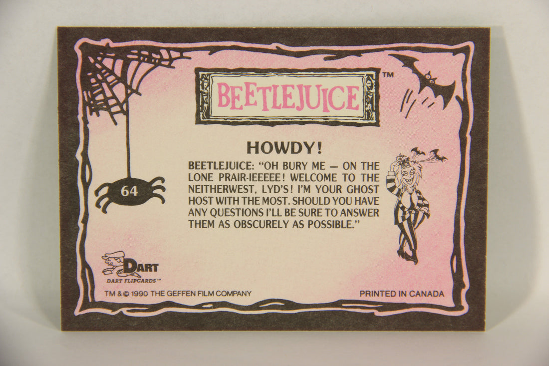Beetlejuice 1990 Trading Card #64 Howdy ENG L017612